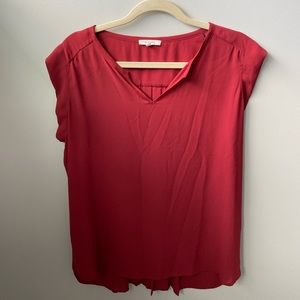 Burgundy drapey top